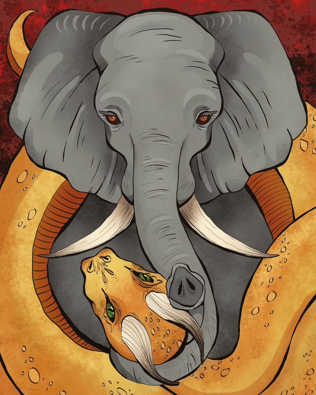 elephant and dragon