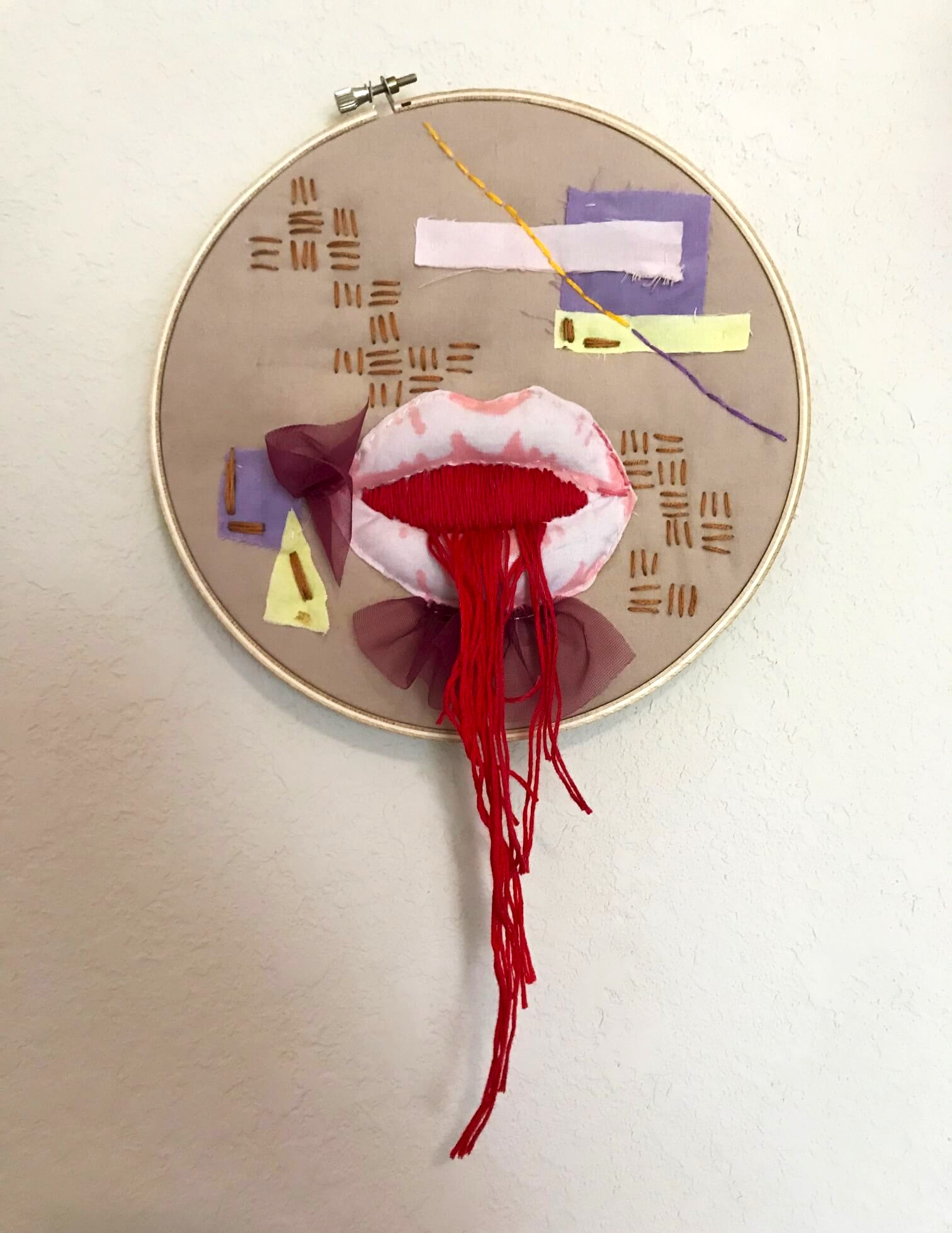 mouth embroidery hoop