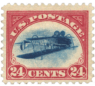 airplane stamp