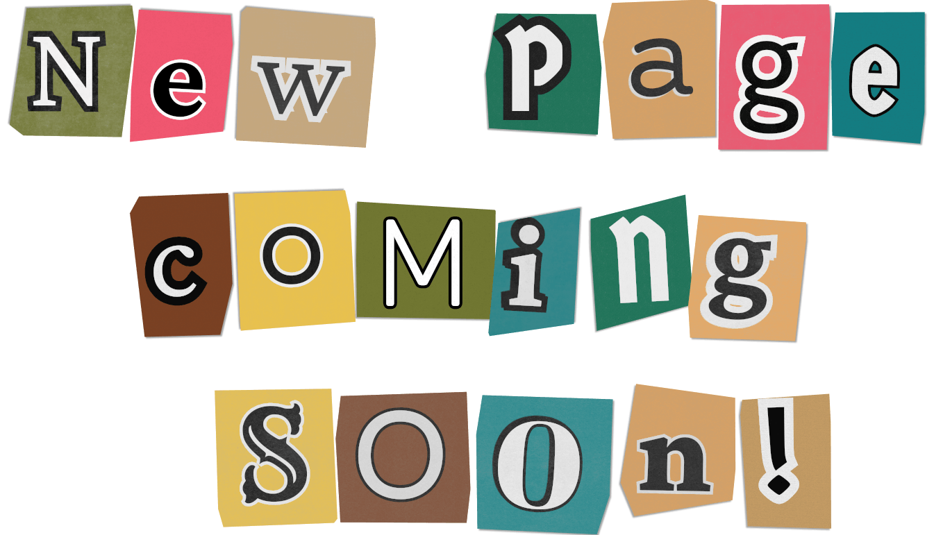 new page coming soon